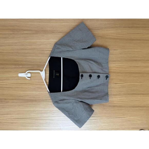 House of Harlow 1960 Gray Checkered Cropped Top Vest Size 2 - Picture 4 of 5